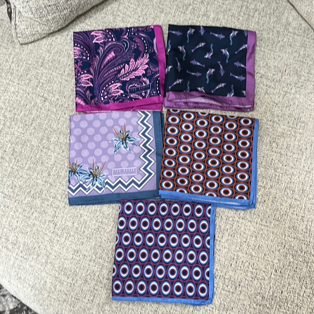 ONE Ted Baker London Silk Pocket Squares-LISTING IS FOR 1